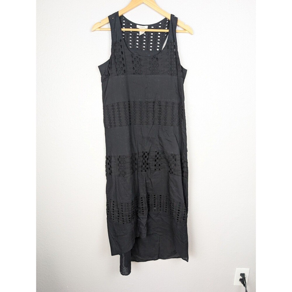 Sundance Catalog Black Eyelet Lace Dress Size 4 - Picture 2 of 8